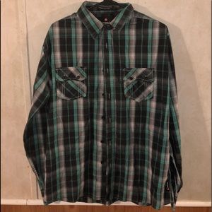 Plaid button up shirt